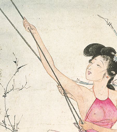 南宫-胡也佛的仕女画和最知名的金瓶梅秘戏图